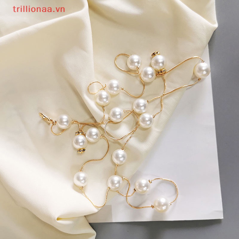 Thắt Lưng Chuỗi Hạt Ngọc Trai Thời Trang Cho Nữ