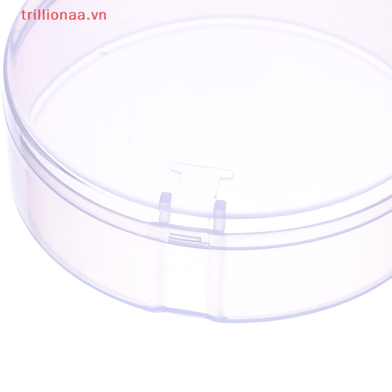 Hộp Đựng Mút Trang Điểm Trong Suốt Hình Tròn Tiện Dụng