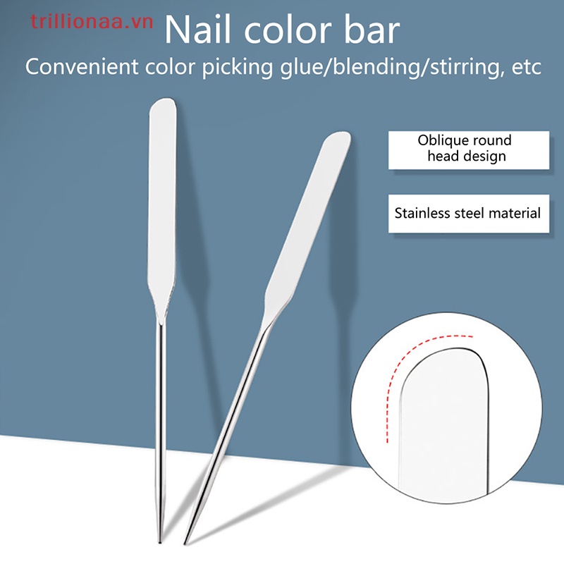 1 Cây Trộn Kem Nền Hai Đầu Bằng Thép Không Gỉ