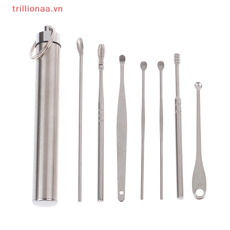 Bộ 7 Dụng Cụ Lấy Ráy Tai Bằng Thép Không Gỉ Tiện Dụng