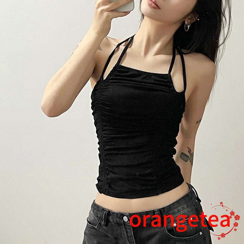 Áo Croptop Hai Dây Màu Sắc Thời Trang Mùa Hè Cho Nữ