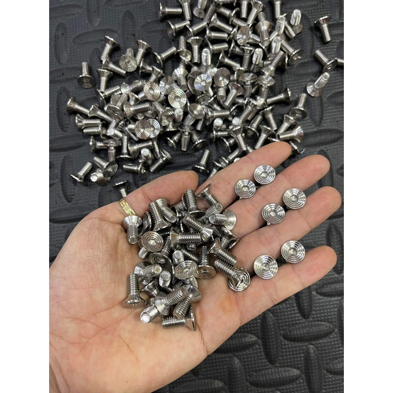 (Inox 6ly Âm) Ốc 6li12 Âm , m6*12 inox dù âm bắt lòng dĩa over , ktm over size bắt trực tiếp adaptor