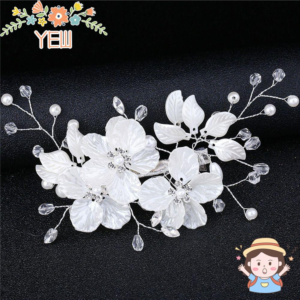 Kẹp Tóc Họa Tiết Hoa Xinh Xắn Cho Cô Dâu Ngày Cưới