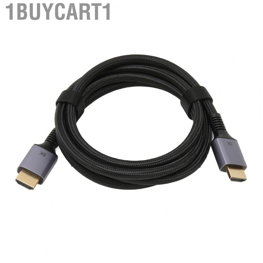 1buycart1 HD Video Cable  Multimedia Interface 2.1 8K At 60Hz 4K 120Hz 4.9ft Plug and Play for