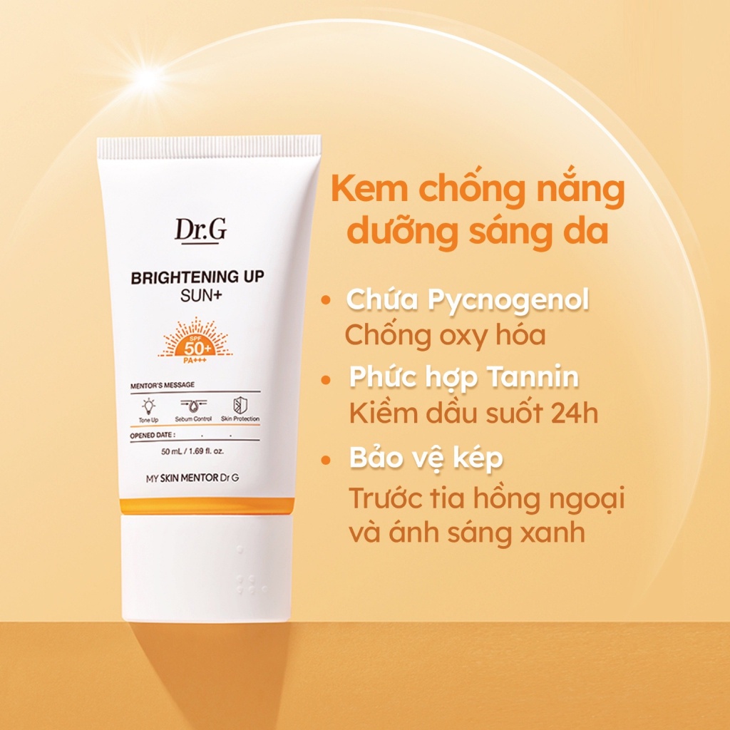 Kem chống nắng Dr.G Brightening Up Sun SPF 50PA+++ 10ml