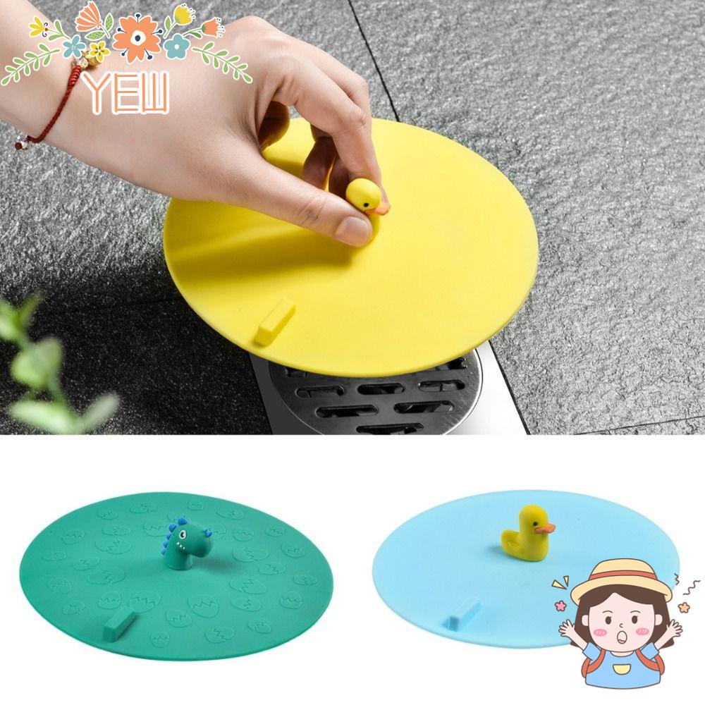 Miếng Chặn Bồn Tắm Hình Tròn / Khủng Long / Vịt Hoạt Hình Bằng PVC Kích Thước 5.9X5.9 inch