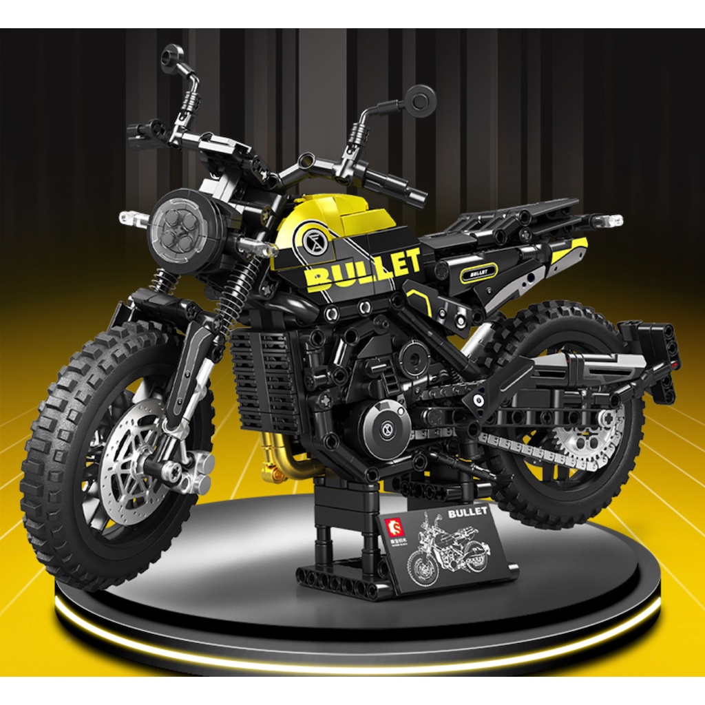 Bộ Đồ Chơi Lắp Ráp Mô Hình Xe Mô Tô Leoncino 500 773 Mảnh Tỉ Lệ 1: 7