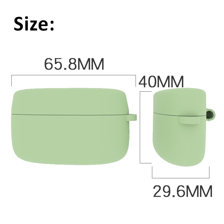 Vỏ Bảo Vệ Hộp Sạc Tai nghe không dây Jabra elite 75t Jabra elite Active 75t Bằng Silicone Kèm Móc