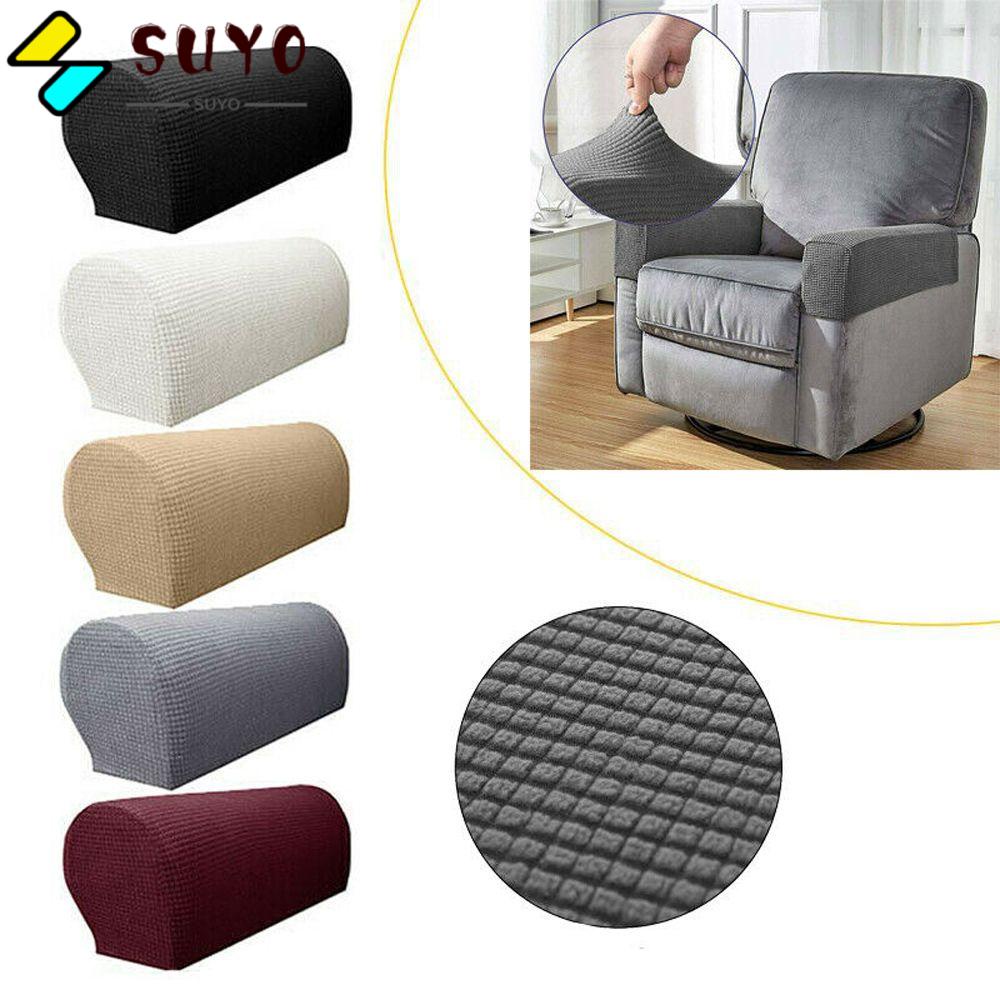 Set 2 Vỏ Bọc Tay Vịn Ghế Ngồi Co Giãn Có Thể Tháo Rời
