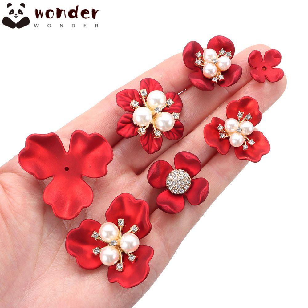 Set 5 Kẹp Tóc Bằng Hợp Kim Trang Trí Nút Áo Xinh Xắn