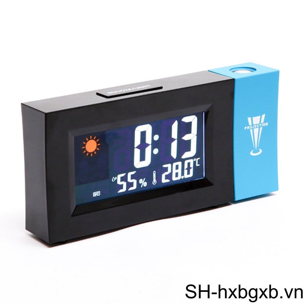 Đồng Hồ Báo Thức Hiển Thị Nhiệt Độ Và Độ Ẩm 1224H