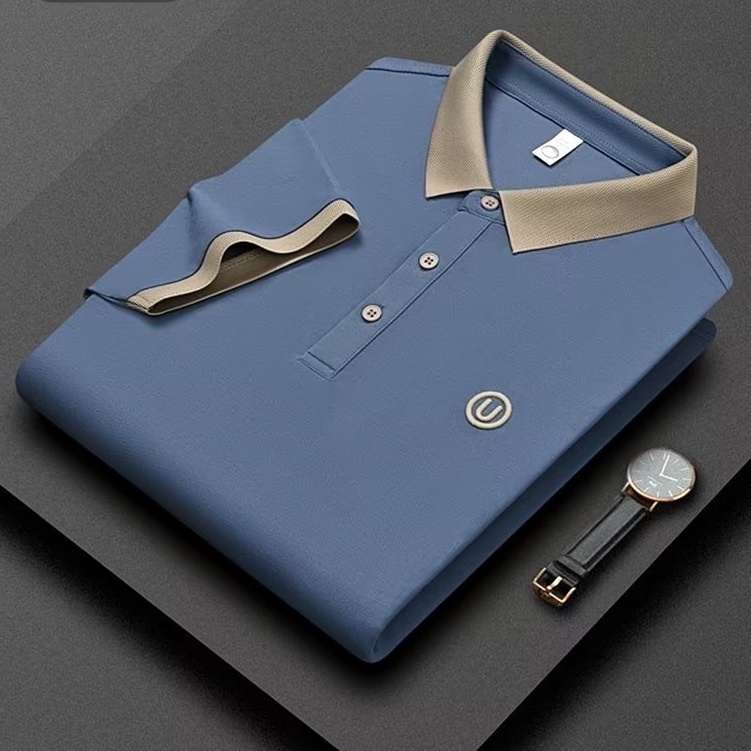 Áo Thun POLO Ngắn Tay Thời Trang Mùa Hè Cho Đàn Ông Trung Niên