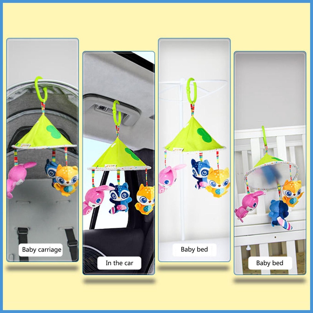 Careat Đồ Chơi Lúc Lắc Hình Động Vật Nhồi Bông Dễ Thương Có Cảm Biến Làm Quà Tặng Sinh Nhật Cho Bé Trai Bé Gái