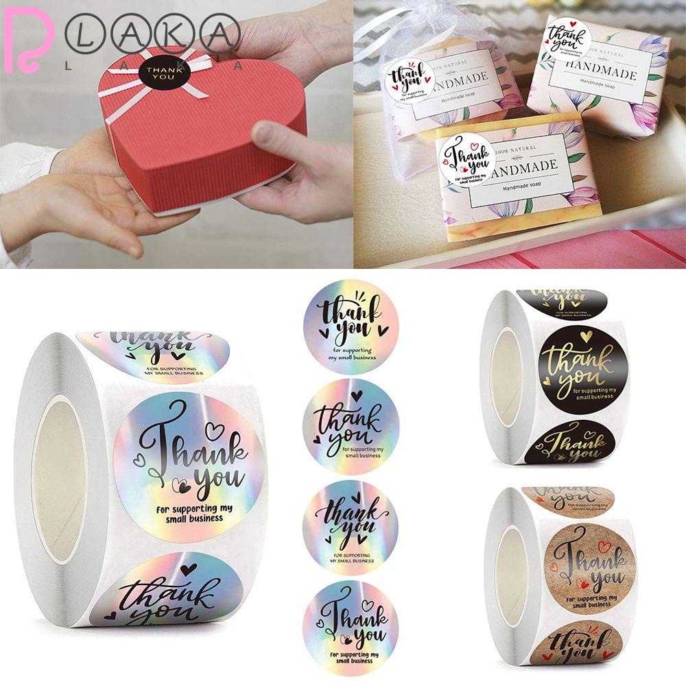 Cuộn 500 Miếng Dán Trang Trí Bánh Chữ Thank You Xinh Xắn