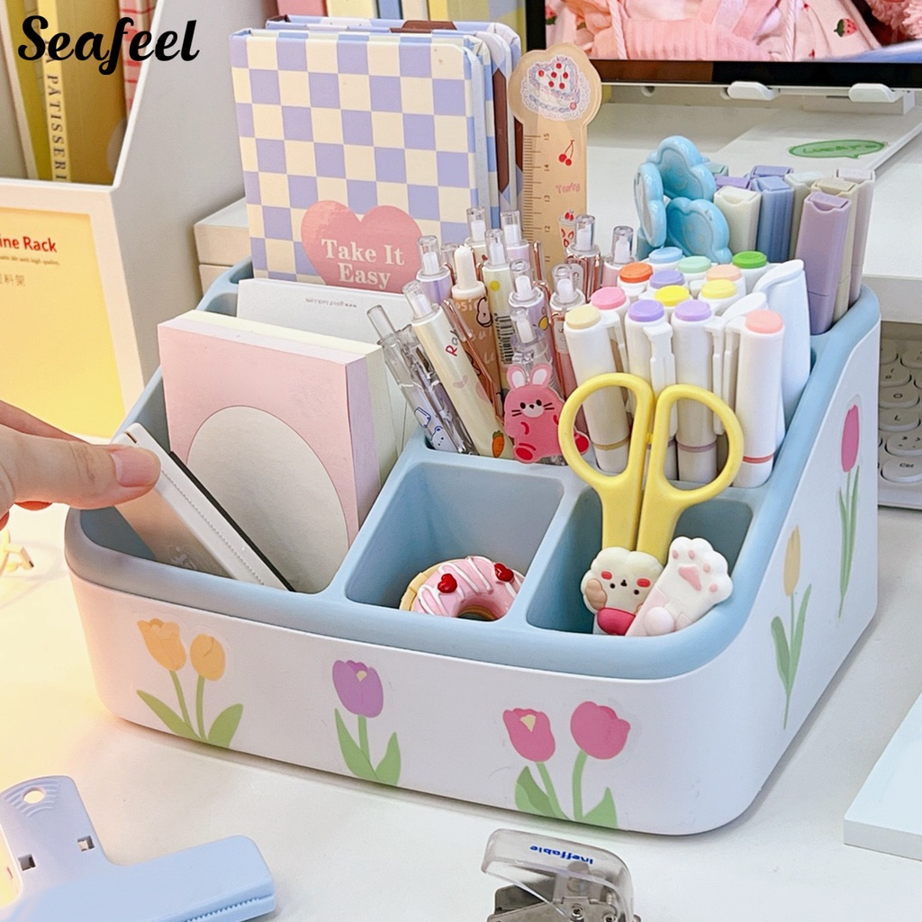 Hộp Đựng Đồ Dùng Để Bàn Bằng Nhựa Tiết Kiệm Không Gian 44991