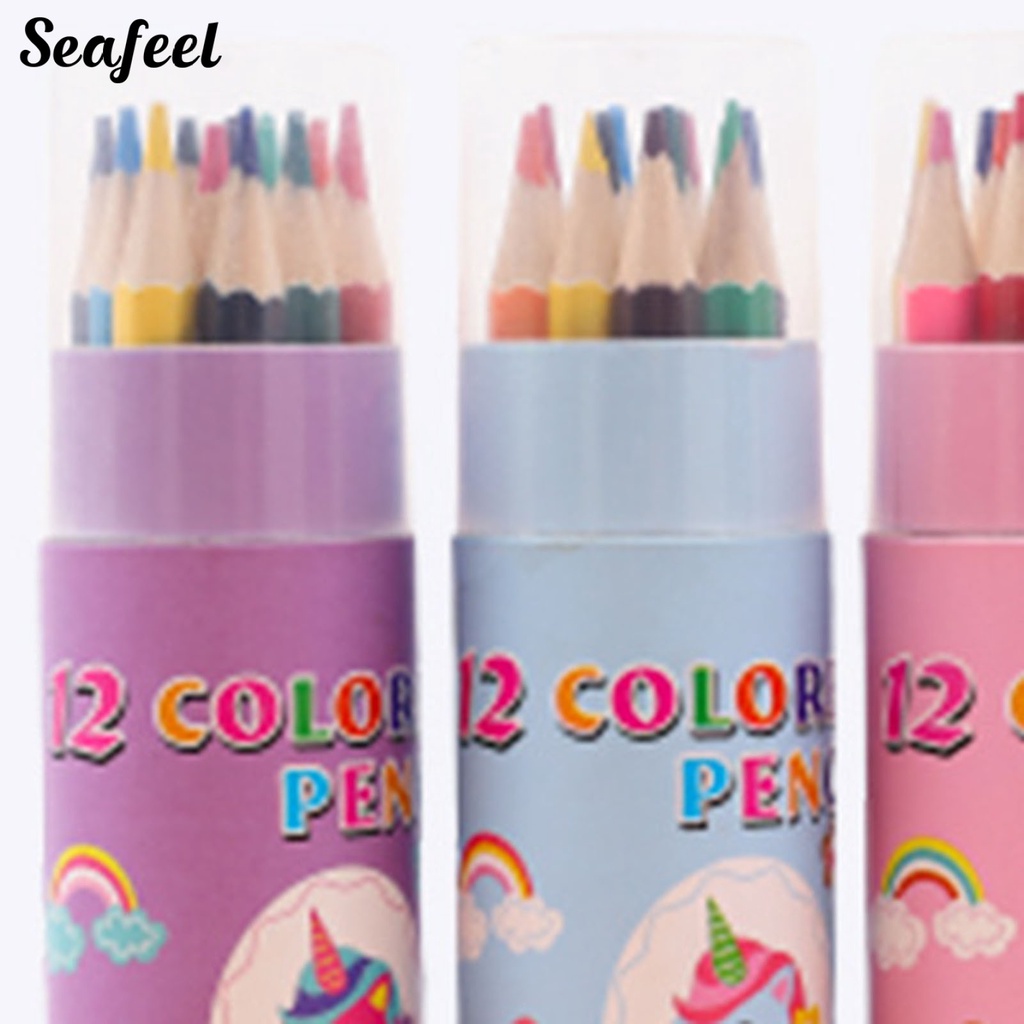 Set 12 / 18 / 24 / 36 / 48 Bút Chì Màu Mềm Mại Cho Trẻ Mẫu Giáo