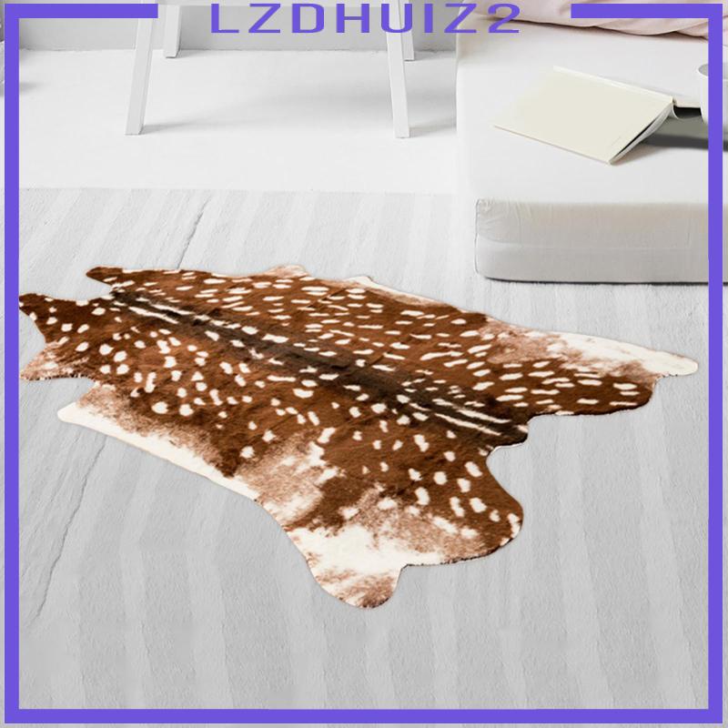 Thảm Chùi Chân Chống Trượt In Họa Tiết Da Báo Kích Thước 78cmx108cm