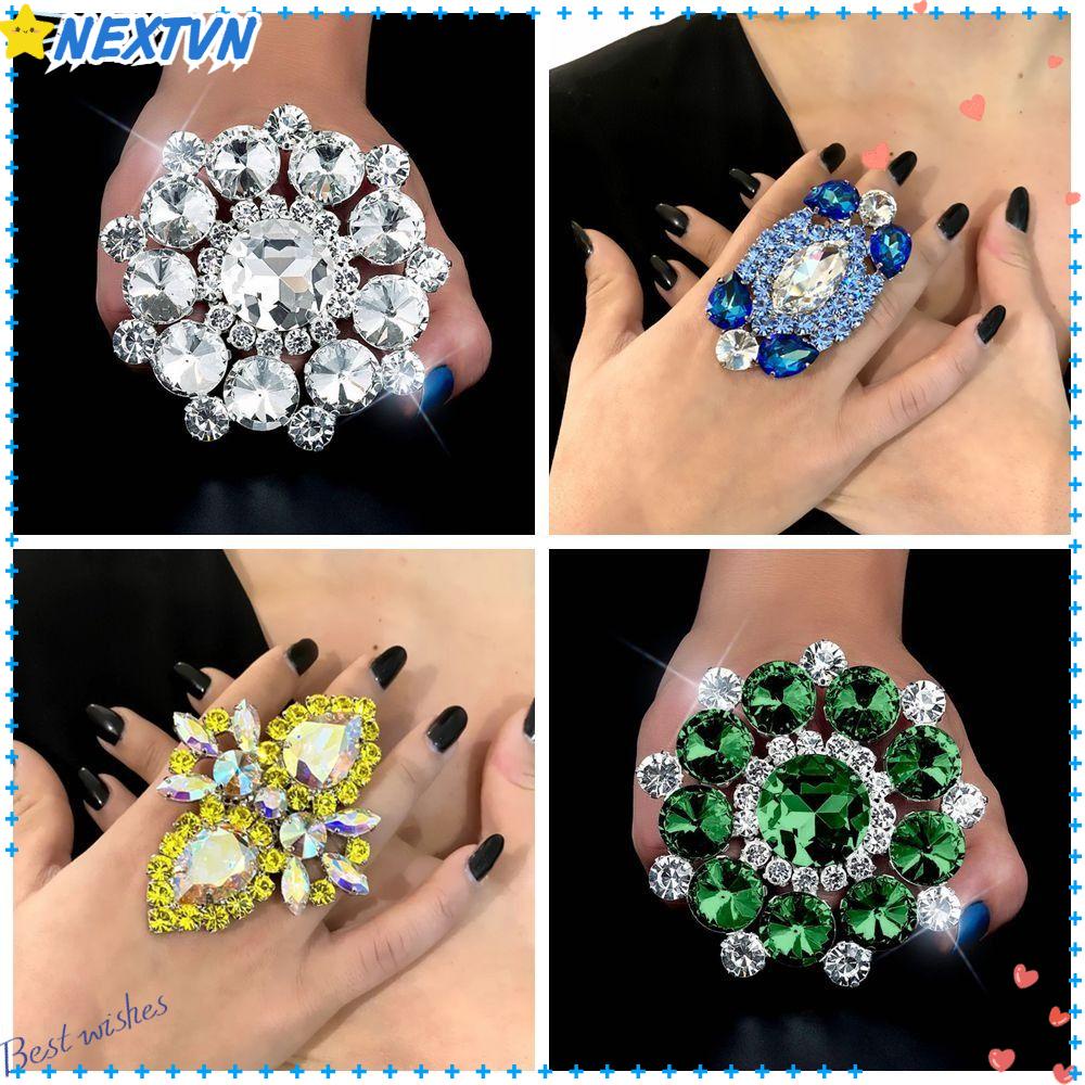 Nhẫn Hở Đính Đá Thời Trang Sang Trọng Cho Nữ