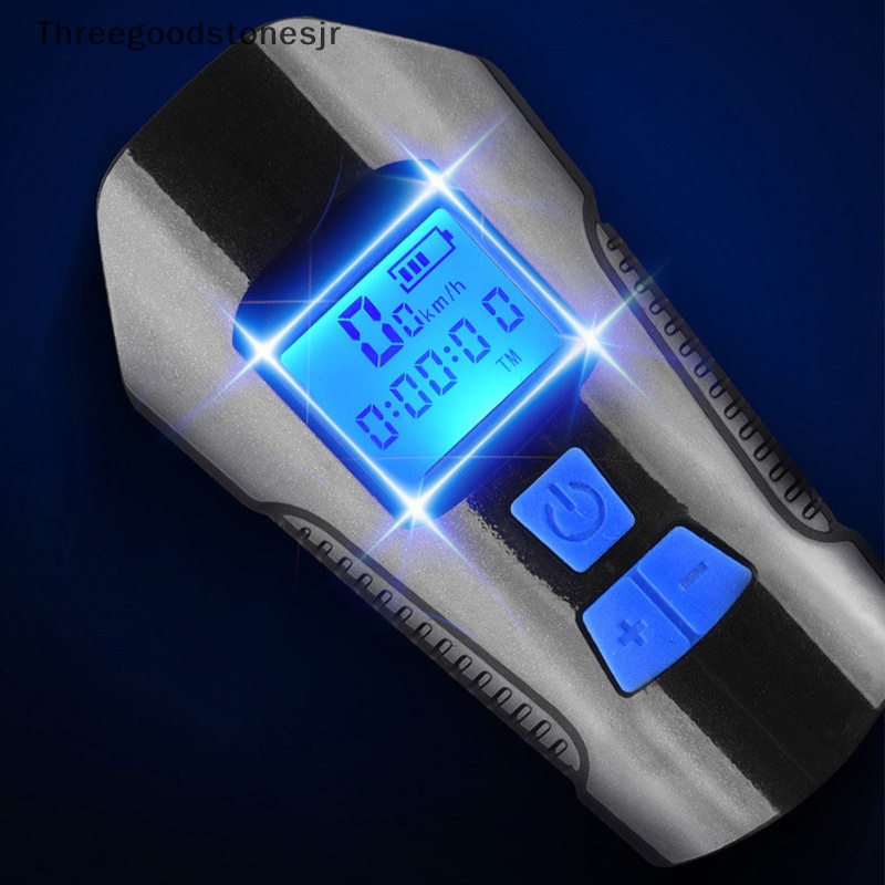 Đèn Pha Led TGS Chống Thấm Nước Có Màn Hình LCD Và Còi Sạc USB Cho Xe Đạp JR