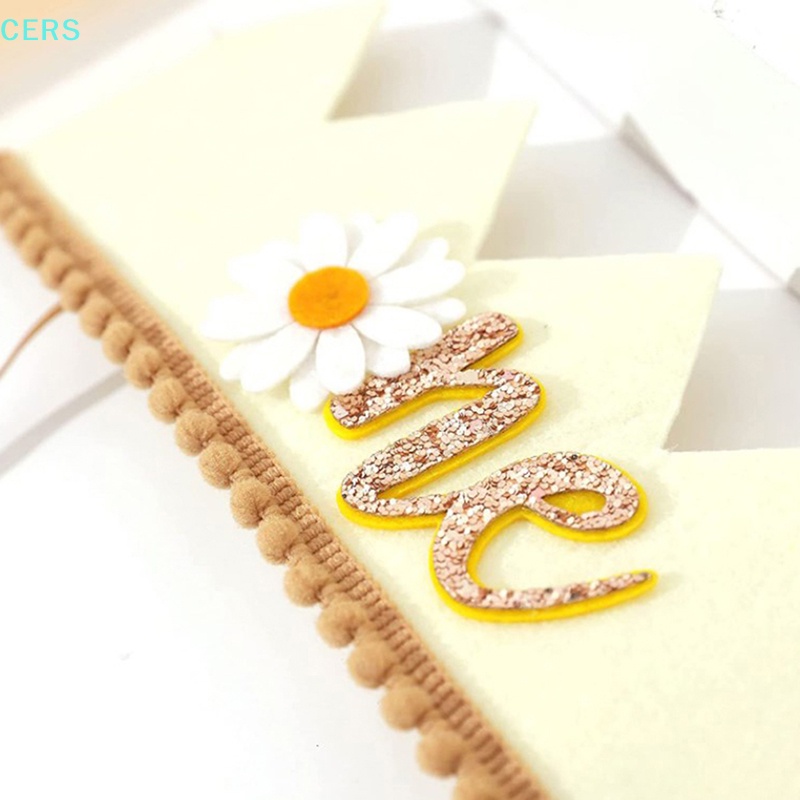 Nón Sinh Nhật 1 Tuổi Hình Vương Miện Bằng Vải Nỉ Cho Bé RS