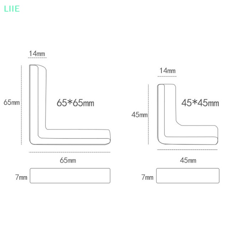Bộ 4 Miếng Silicone Bọc Cạnh Bàn Cửa Sổ / Cửa Đi Chống Va Chạm Bảo Vệ An Toàn Cho Bé