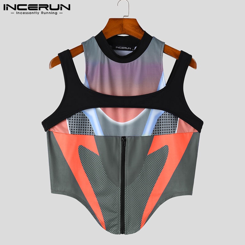 Áo Ba Lỗ Nam INCERUN Vintage