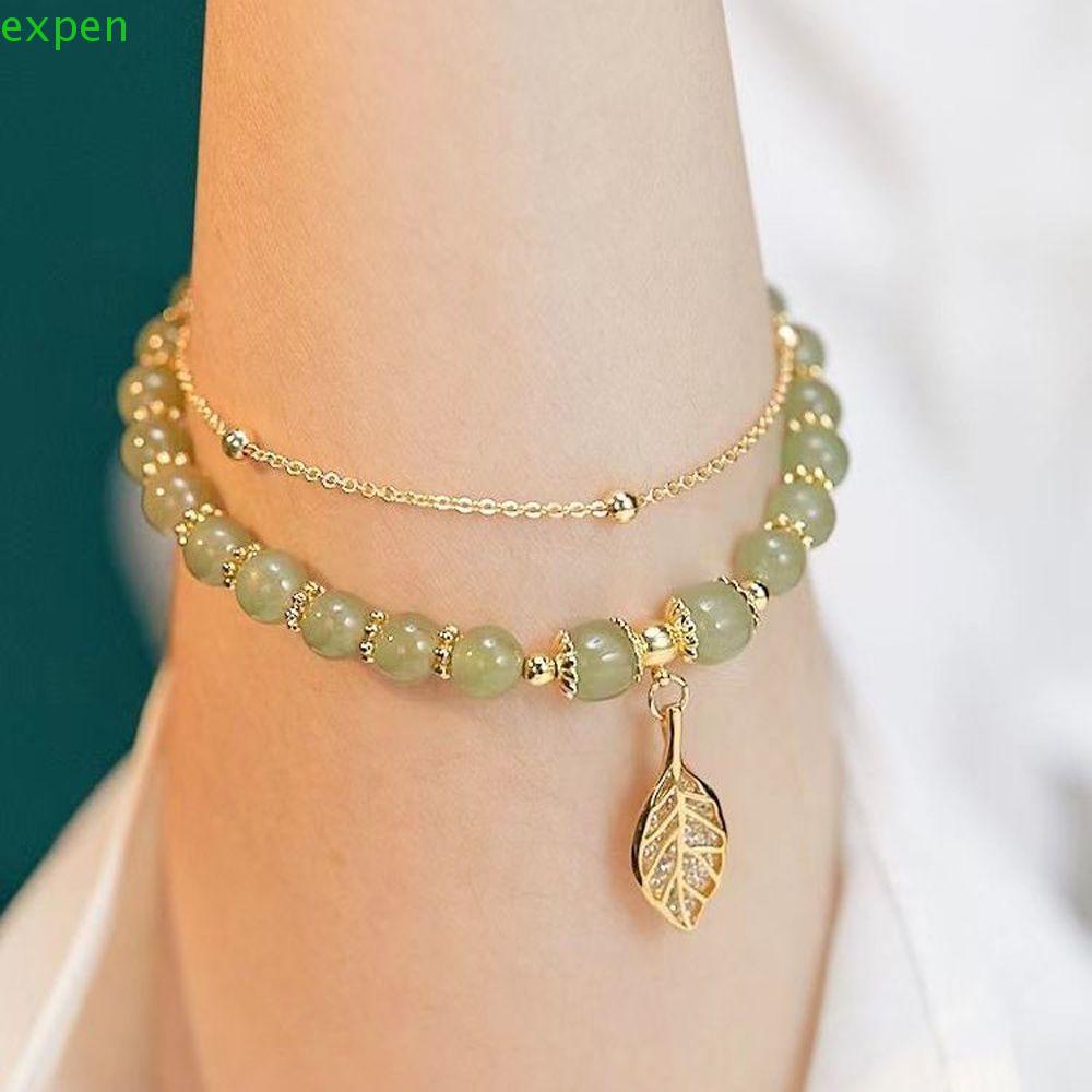 Vòng Đeo Tay Hai Lớp Họa Tiết Hoa Tulip Phong Cách Hàn Quốc Thời Trang Cho Nữ