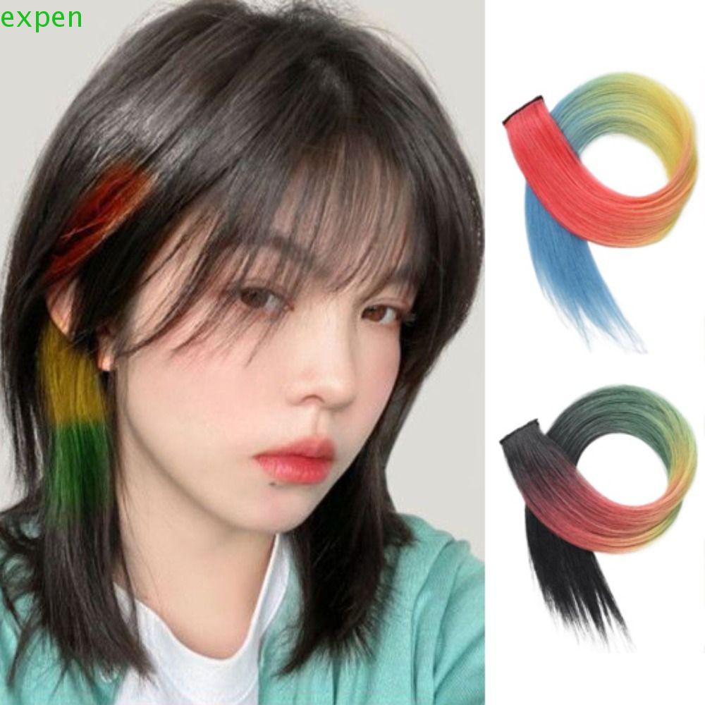 Tóc Giả Thẳng Dài Màu Gradient Bằng Sợi Chịu Nhiệt Thời Trang Chất Lượng Cao Cho Nữ