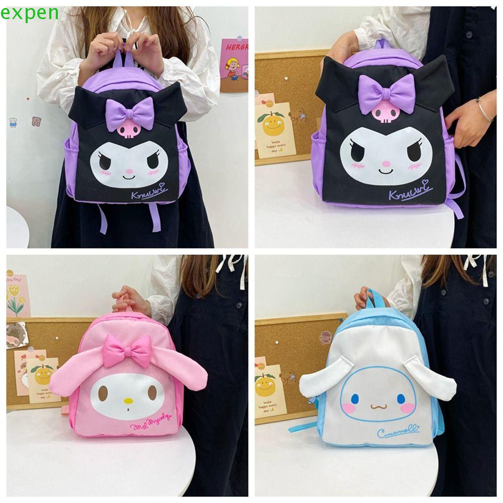 Ba Lô Đi Học Sức Chứa Lớn Hình Cinnamoroll Melody Dễ Điều Chỉnh Cho Bé
