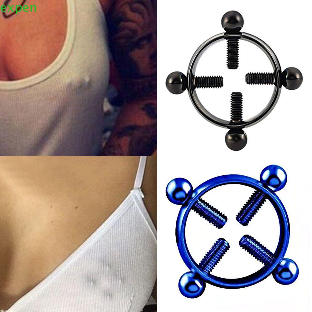 EXPEN Khuyên Nhũ Hoa Tròn Bằng Thép Cho Nữ