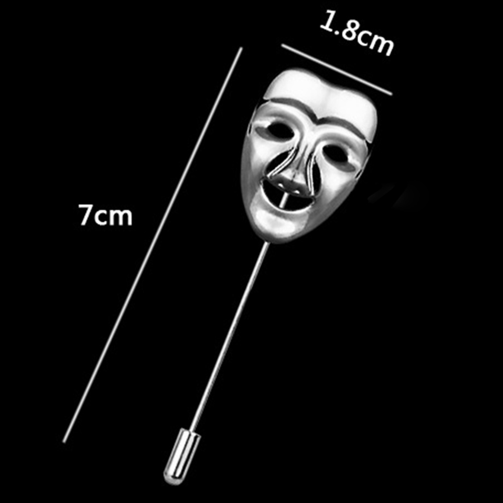 Ghim Cài Áo Hình Mặt Nạ JEN Bằng Hợp Kim Sáng Tạo Cho Nam