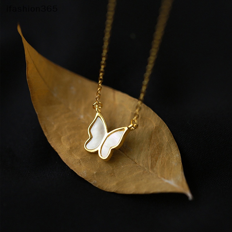 Vòng cổ Mặt Hình Bướm Màu Vàng Thời Trang ifashion365