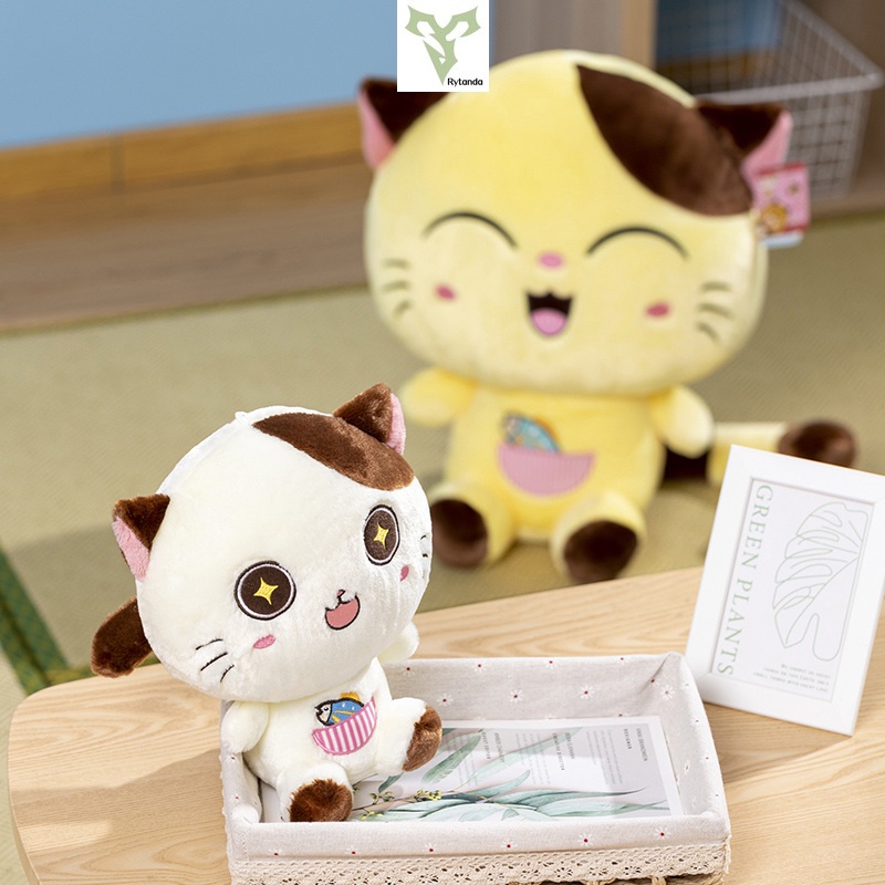 Mèo Nhồi Bông Dễ Thương Dùng Làm Quà Tặng Cho Bé