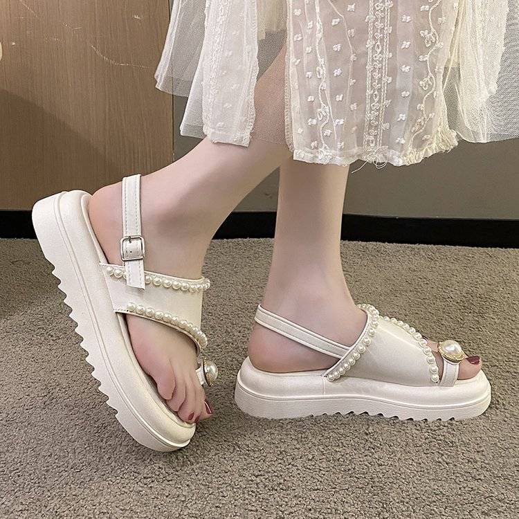 Sandal Cao Gót Đế Xuồng Dày Dặn Phong Cách Thời Trang Pháp 2023 Dành Cho Nữ Lật