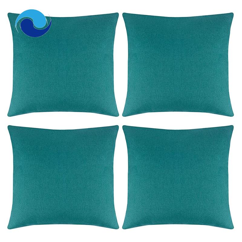 Bộ 4 Vỏ Gối Vuông 18X18 Inches Chống Nước Trang Trí Sân Vườn Ngoài Trời