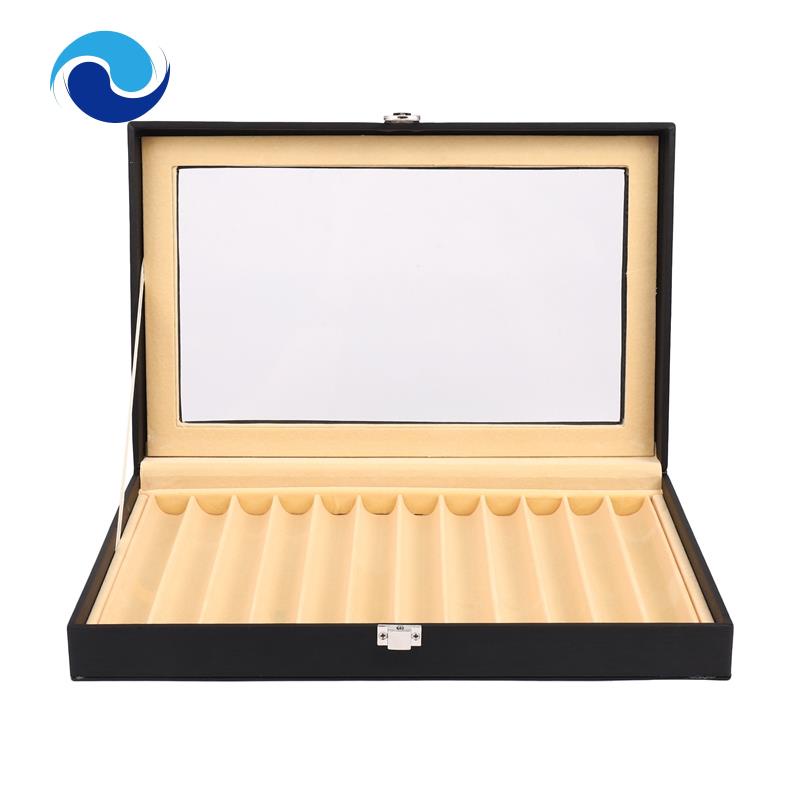 Hộp Đựng Bút 12 Ngăn Bằng Da PU