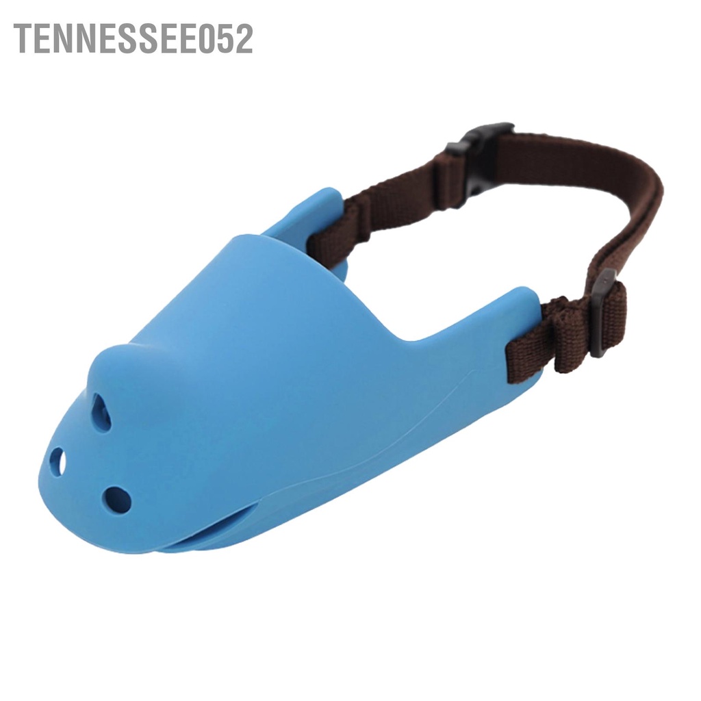 Tennessee052 Chó bịt miệng bằng silicon Phòng chống vết cắn và vỏ cây Rọ mõm chó có thể điều chỉnh thoáng khí cho