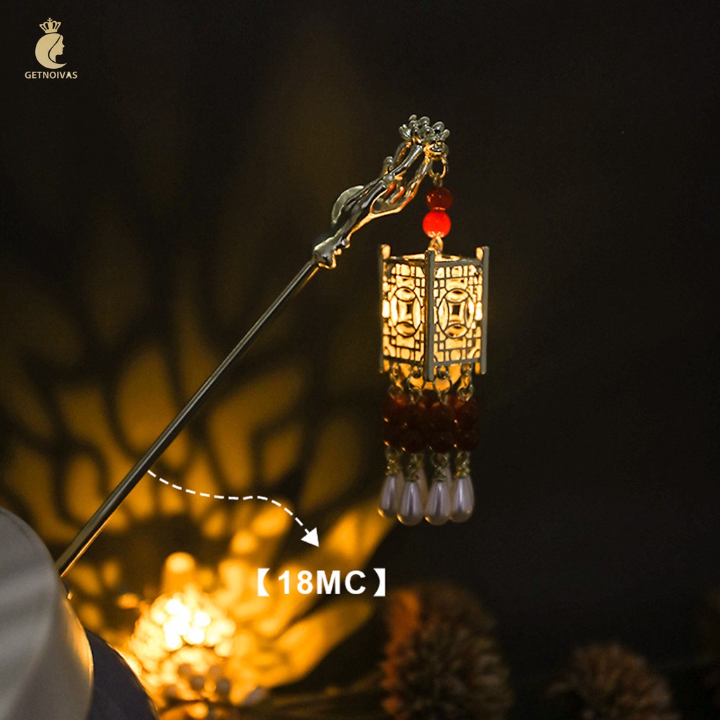 GETNOIVAS Trâm Cài Tóc Phối Tua Rua Phong Cách Vintage Thanh Lịch Cho Nữ