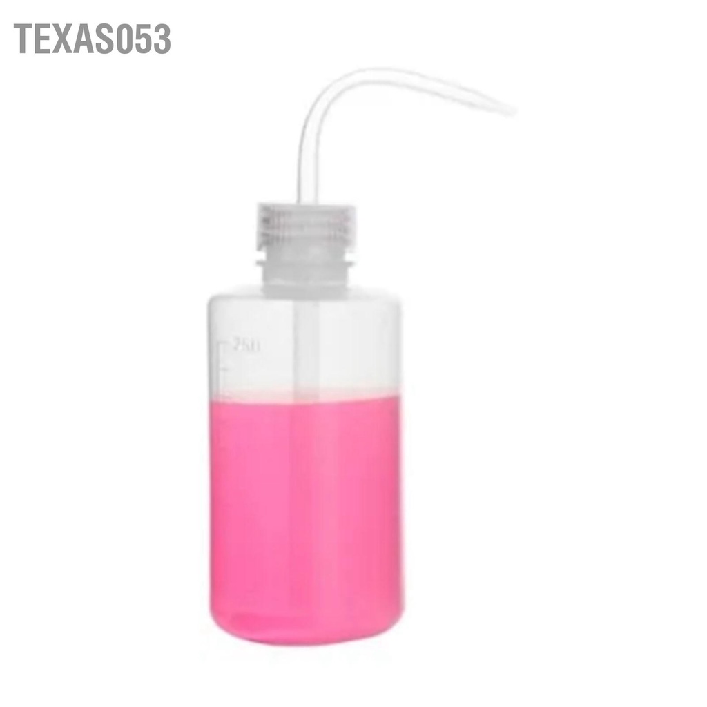Texas053 250ML Hình Xăm Rửa Bình Di Động Cong Vòi Xịt Bóp Nhựa Dụng Cụ