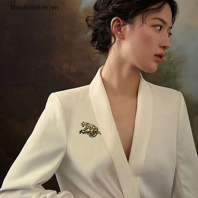Ghim Cài Áo Hình Động Vật Bằng Hợp Kim Phong Cách Vintage Thời Trang Cho Nữ