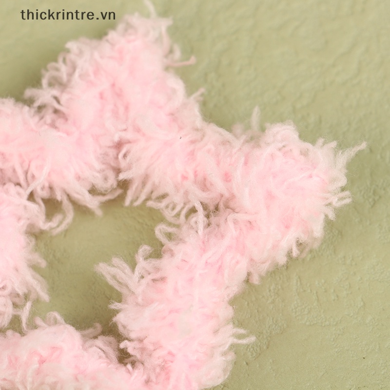 Kẹp Tóc Hình Ngôi Sao Năm Cánh Phối Lông Màu Kẹo Ngọt Y2k