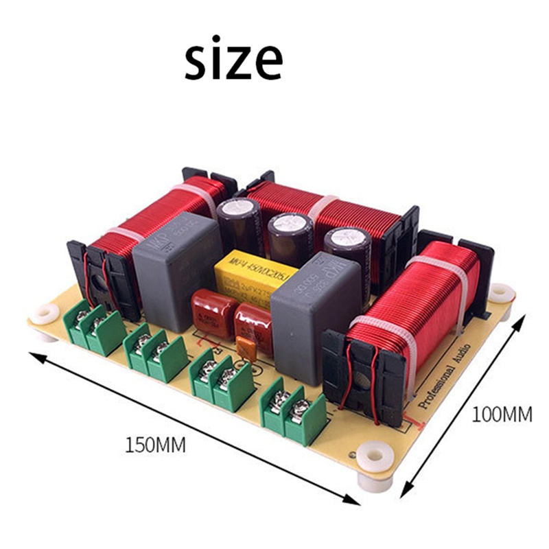 1 Bộ Lọc Tần Số Âm Thanh Hifi 200W 4 Chiều Cho Loa