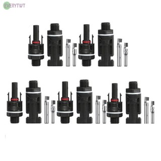 ⭐24H SHIPING ⭐5Pairs Solar Panel Plug Connector Plug Socket Coupling Power Distributor Adapter
