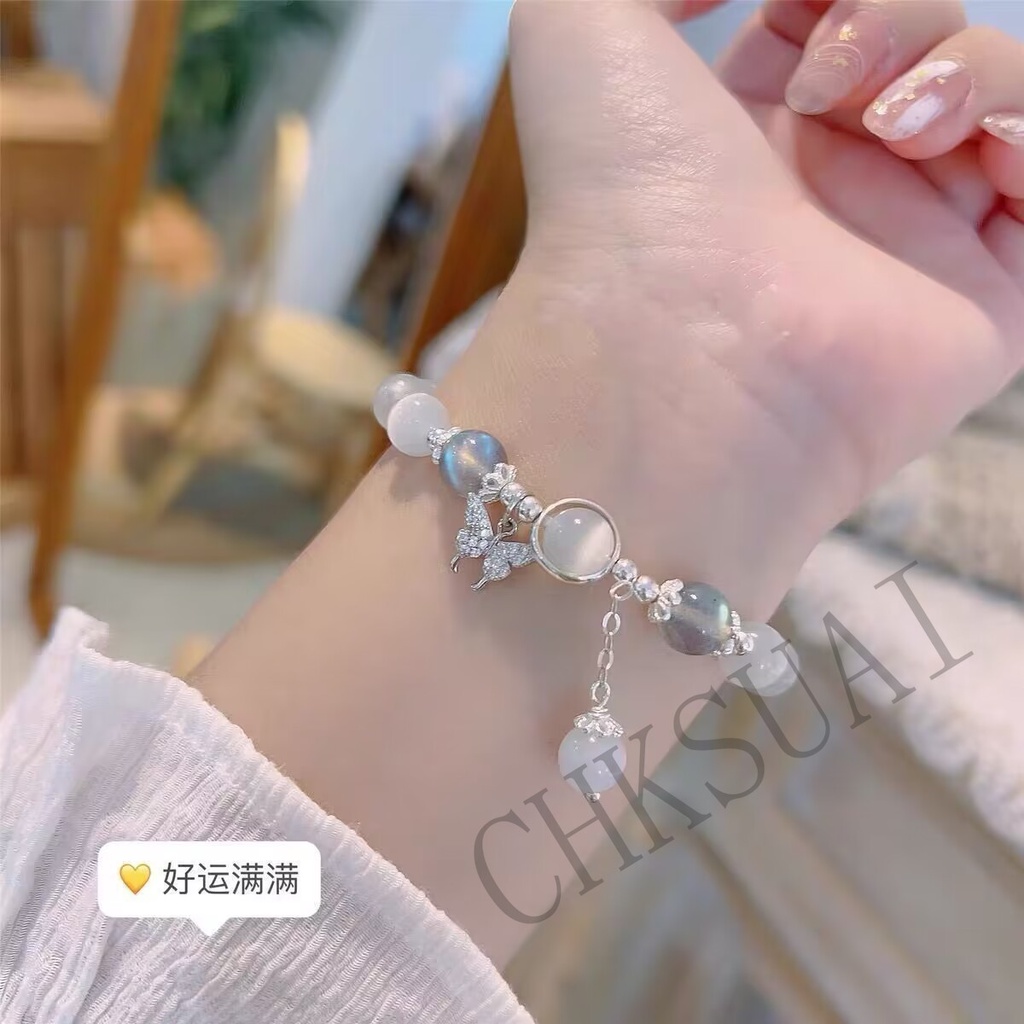 Vòng Tay Chuỗi Hạt Đá Opal Nhân Tạo Thời Trang