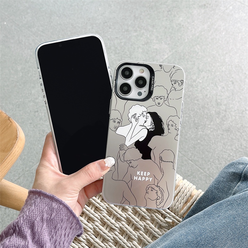 Ốp Điện Thoại Mềm Chống Sốc Họa Tiết Hoạt Hình Nghệ Thuật Cho IPhone 14 13 12 11 Pro MAX