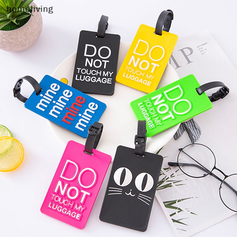 Homeliving 1 Thẻ Hành Lý Du Lịch Bằng PVC Mềm Cá Tính