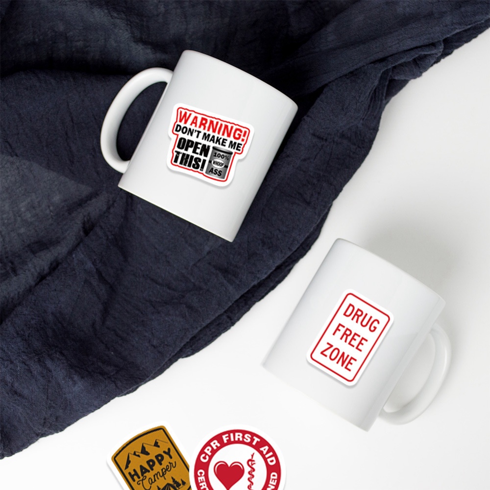 Bộ 98 Miếng Dán Trang Trí Mũ Bảo Hiểm / Ly Nước / Cốc Nước / Mũ Bảo Hiểm Cỡ Nhỏ Họa Tiết Graffiti diy