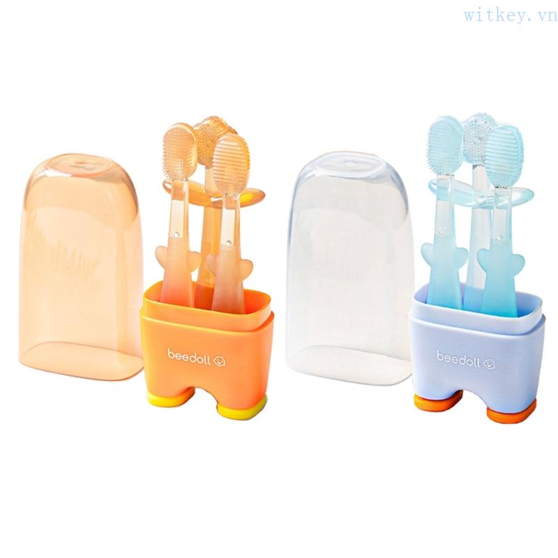 Bàn Chải Đánh Răng Silicone Cho Bé Sơ Sinh