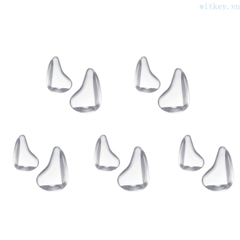 Bộ 10 Miếng Đệm Silicone Trong Suốt Bọc Góc Bàn Bảo Vệ An Toàn Cho Bé
