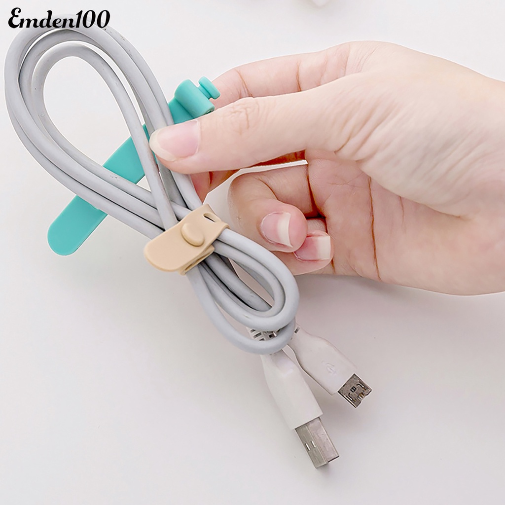 Bộ 4 Dụng Cụ Quấn Dây Cáp Bằng Silicon Dễ Thương